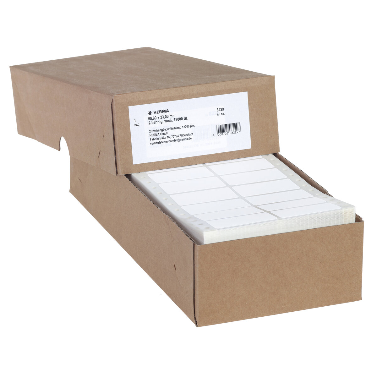 Continuous computer labels, economy pack8229